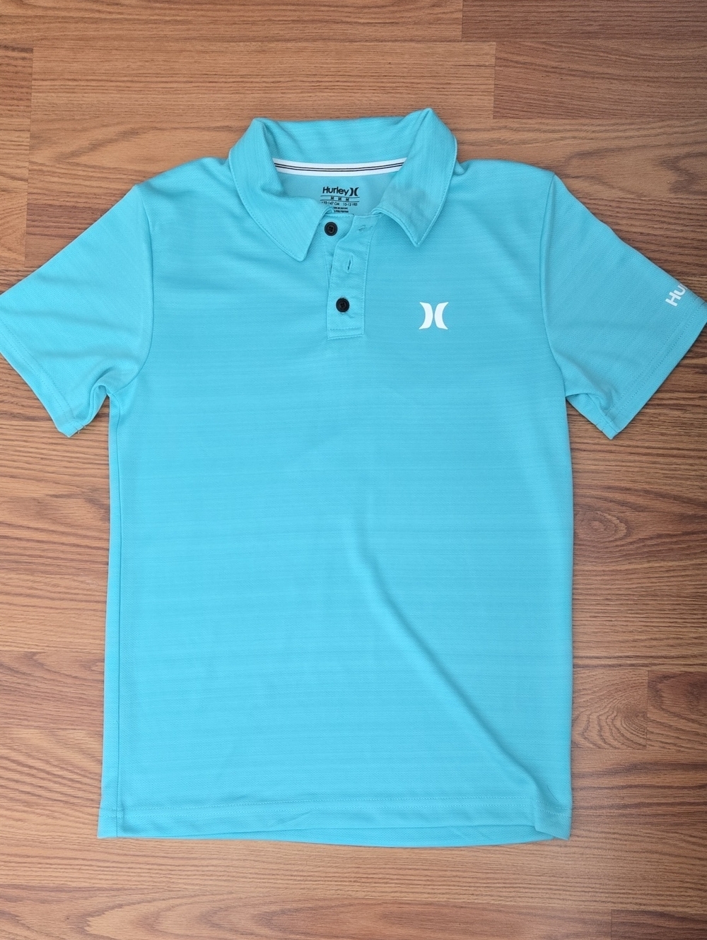 Hurley Boys Aqua/Turquoise Polo Shirt Brand New